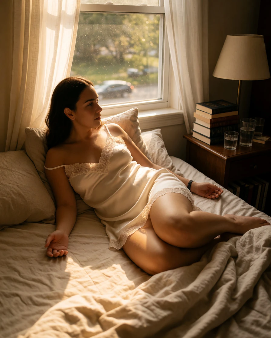 the light’s thick. the sheets are warm. i’m not moving yet.